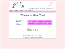Tablet Screenshot of littletoesdaycare.com